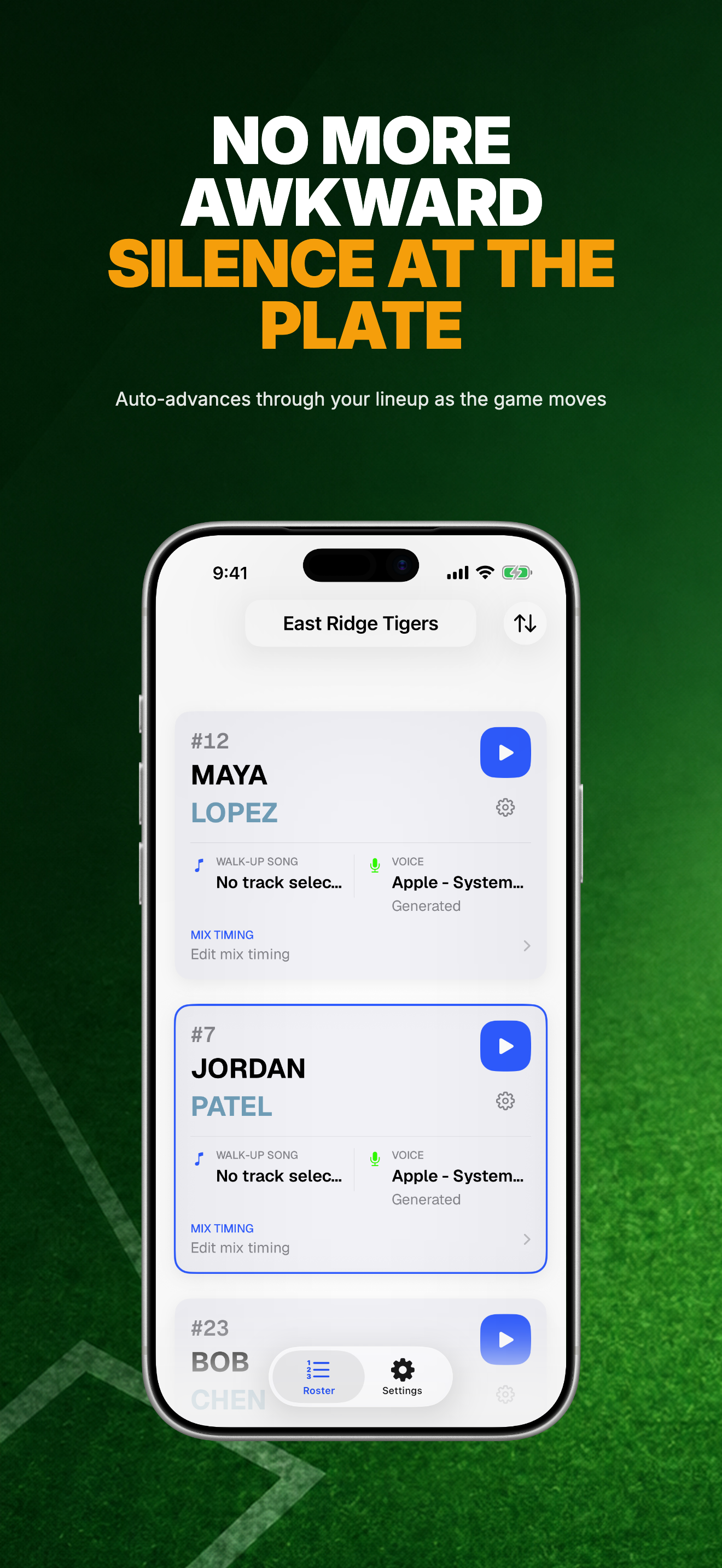 Walkout Music silence screen on iPhone